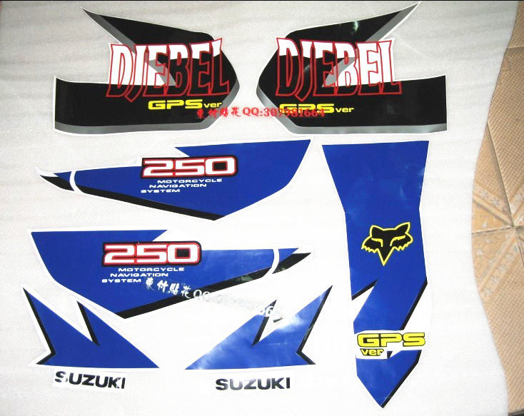 Locomotive Large Eye 250 Cross-country Class DR250 Full Car Appliqua Stickler GPS HIGH QUALITY VERSION