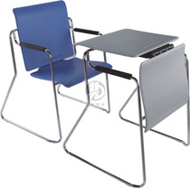 Desk and chair dual-use learning chair integrated folding office meeting table and chair outdoor single reception chair training Chair