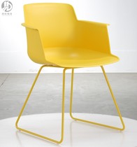 Color plastic chair conveniently convenience chair reception chair dessert chair sophisticated steel plastic chair