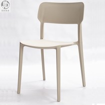 Nordic color leisure chair milk tea shop chair restaurant plastic chair open air chair New PP plastic chair European style