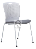 Simple conference chair four-legged backrest training chair stacked plastic steel office chair negotiation chair reception chair staff computer chair