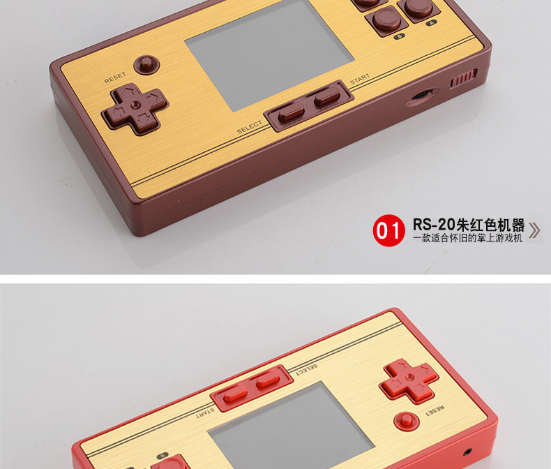 Cool con 80 cổ điển trò chơi FC hoài cổ cầm tay máy chơi game NES MINI FC cầm tay mini máy màu đỏ và trắng - Bảng điều khiển trò chơi di động máy chơi game x9 plus