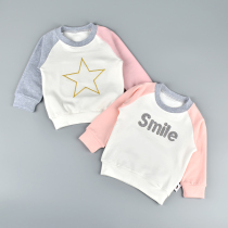 Childrens pullover clothes autumn mens children baby coat female baby base shirt 0-3 years old 1 spring and autumn foreign air tide