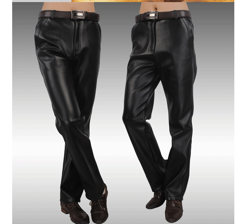 Pantalon cuir homme droit pour hiver - Ref 1493487 Image 10