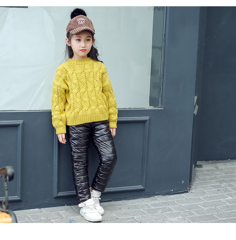 Trẻ em mặc quần trẻ em nam và nữ quần mùa đông mặc quần cotton dày ba lớp 4 ấm 5 quần 5 tuổi các mẫu quần đẹp cho bé yêu