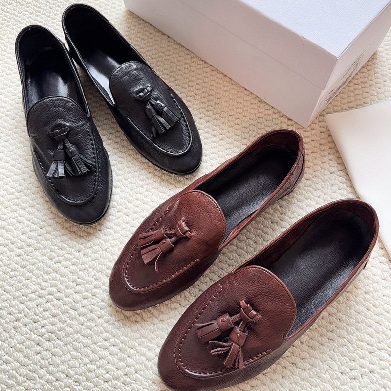 Extremely Comfortable! 26 Autumn New Collection: Super Soft Tassel Loafers Made of Calfskin, Slip-On Style Extremely Comfortable! 26 Autumn New Collection: Super Soft Tassel Loafers Made of Calfskin, Slip-On Style
