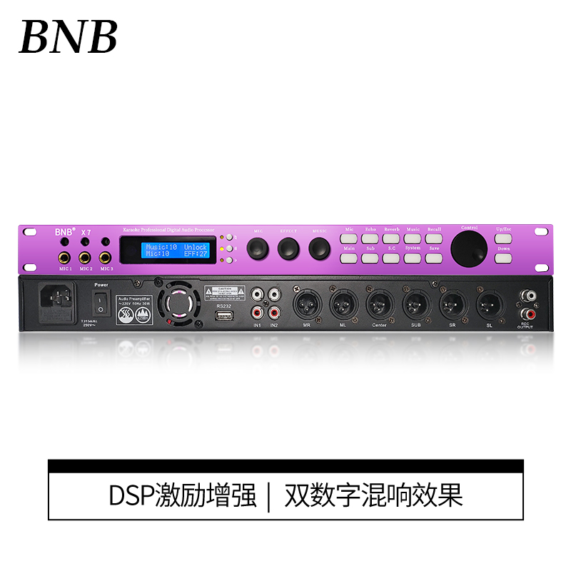 BNB Front Stage Effectors Ktv Audio Processor Anti-Howl Called Feedback Suppressor Mixer Karaoke Professional