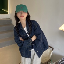 Sandro Mosquoni Fall 100 hitch loose motion retro casual denim jacket with slim and reduced-age blouses