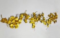 Soft ginkgo biloba new Chinese hanging decoration living room sofa background wall decoration pendant iron porch Wall wall hanging