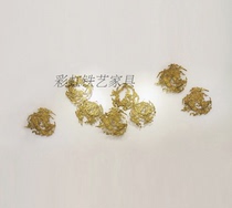 Wrought Wall Lotus lotus leaf art deco sofa background hotel living room Beauty Salon Bar decorations