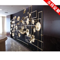 Wrought Wall Lotus lotus leaf wall decoration Chinese hanging Hotel background soft home wall decoration pendant