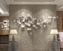 Wrought Wall Lotus lotus leaf decoration living room TV sofa background decoration hotel decoration