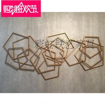 Iron Art Lotus Leaf Wall-mounted Lotus Wall Decoration Pendant Wall Accessories Hotel Clubhouse Soft Dress Background Wall Decorations