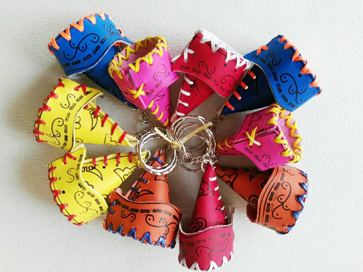 Hot Pins Featured Handicrafts Mongolian Color Hat Keychain Pendant Necklace Small Gift 10 for sale 40