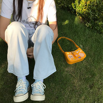 Wang Maidens shop light blue jeans summer thin loose straight high waist thin leg long pants