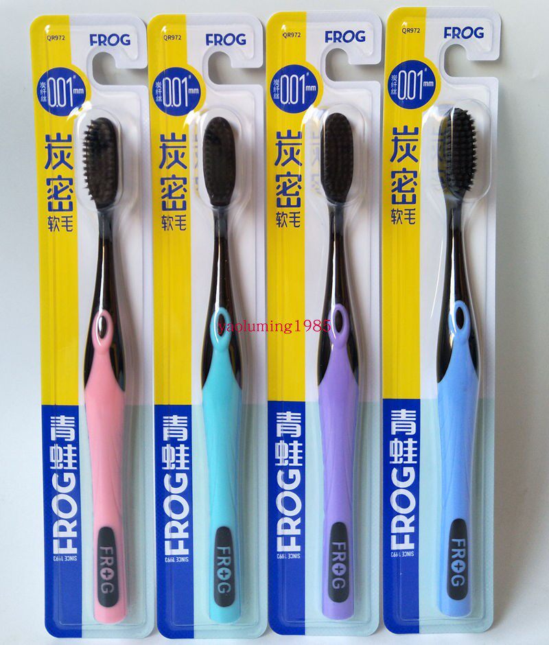 12 12-branch 44 frogs toothbrush 972 dense slim dense fine wool gum filament soft hair long brush head toothbrush