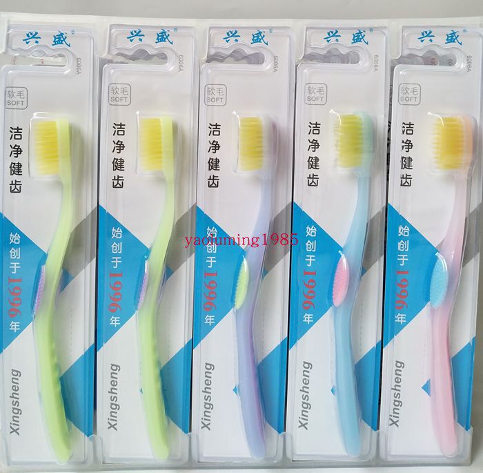 30 RMB 45 Yuan thriving toothbrush 6006A filament soft - wool double elasticity ultra clean massage tooth