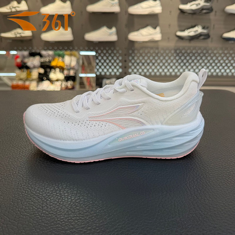 361 Degree Q-Elastic Flying Wing Super 7.0 Women's Shoes 2026 Summer Mesh Breathable Shock-Absorbing Running Sports Shoes 5826Z2288
