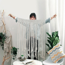 Shake the same hot-selling pure ins hand-woven curtain Bohemian tapestry living room wedding bed and breakfast wall decoration