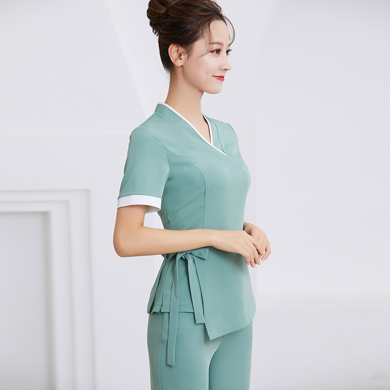 Tang Yue 2022 Spring Summer New Beauty Salon Workwear Female Beautician Skin Management SPA Wellness Hall Suit