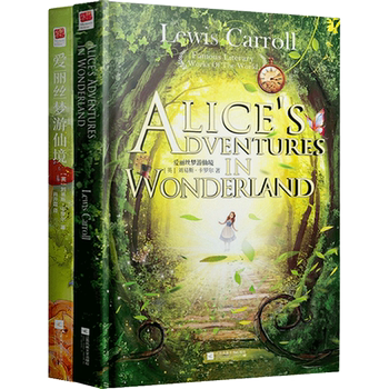 Authentic Edition｜Alice in Wonderland English Version + Chinese Version, Hardcover, 2 Volumes, Original Unabridged Version, Also Known as Alice's Adventures in Wonderland, Fairy Tale Story, Children's Literature, Youth Literature, Elementary and Middle School Books