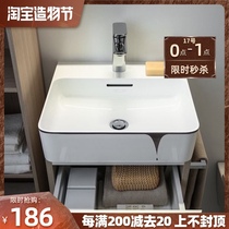 Table basin Square ceramic washbasin Art washbasin European bathroom sink sink basin Household