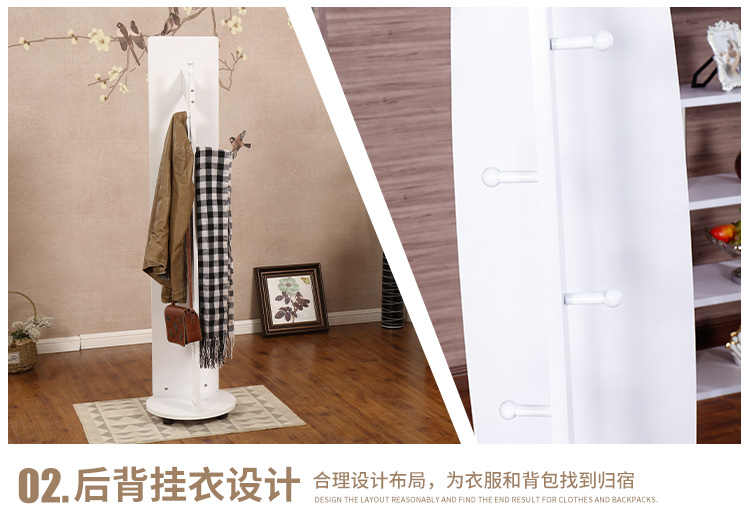 Hiện đại tối giản di động rắn gỗ sơn treo quần áo gương đầy đủ gương phù hợp gương toàn thân sàn gương gương đặc biệt - Gương gương trang trí