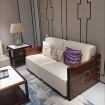 New Chinese style ebony wood hotel club sofa combination home Zen elegant full set of solid wood furniture customized for the whole house