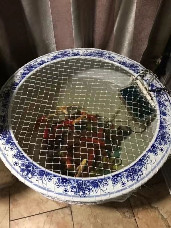 Set for a round cylinder square cylinder mesh hood brocade carp small fish pool anti-jump mesh fish box anti-escape nets Turtle Basin Anti-Escape Mesh Nylon