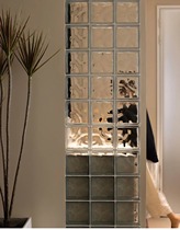 Cloud hollow glass brick bathroom partition wall transparent square crystal brick entrance kitchen bedroom shower decoration