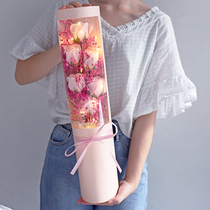 Creative gifts Carnations Starry dried Bouquet Eternal flowers Heart-pounding send teacher elder girlfriend birthday
