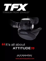 2024 new ATOMIC TFX titanium alloy diving breathing regulator scuba diving equipment top exhaust