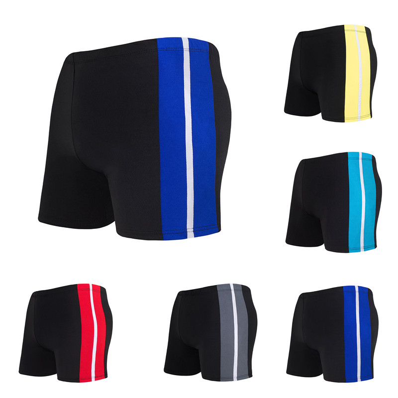 Factory direct selling swimming trunks men's boxer hot spring swimming pool water park beach shorts quick-drying swimming trunks