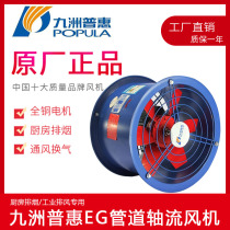 Kyushu Pratt & Whitney EG axial flow fan 220V kitchen dedicated smoke exhauster industrial duct ventilation exhaust fan 380v