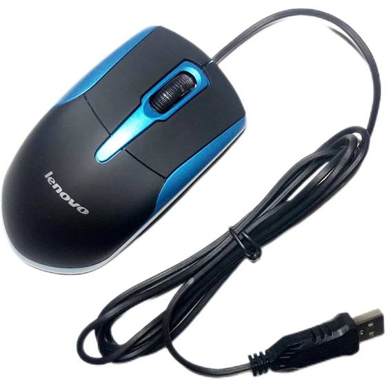 Lenovo wired mouse mute silent USB port notebook desktop computer general office home game long line