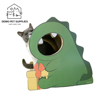 Small dinosaur cat scratching plate claw grinder vertical large cat scratching column corrugated paper does not drop crumbs wear-resistant cat supplies claw plate