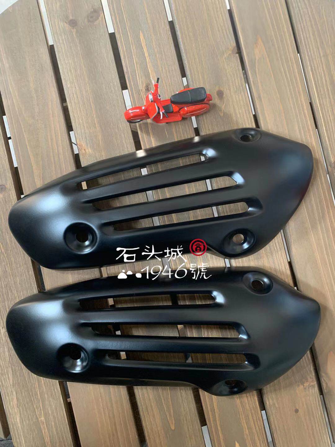 VESPA spring sprint iget original matte black exhaust hood exhaust pipe cover matte fog black