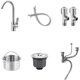 Stainless Steel Sink Single Bowl Dishwashing Sink Kitchen Sink Double Bowl Handwashing Sink Integrated Thickened Household Simple Model