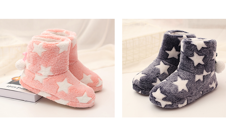Dép cotton mùa đông túi xách nữ với dép lông mùa đông không trơn trong nhà dép đi trong nhà dễ thương dép xốp đi trong nhà