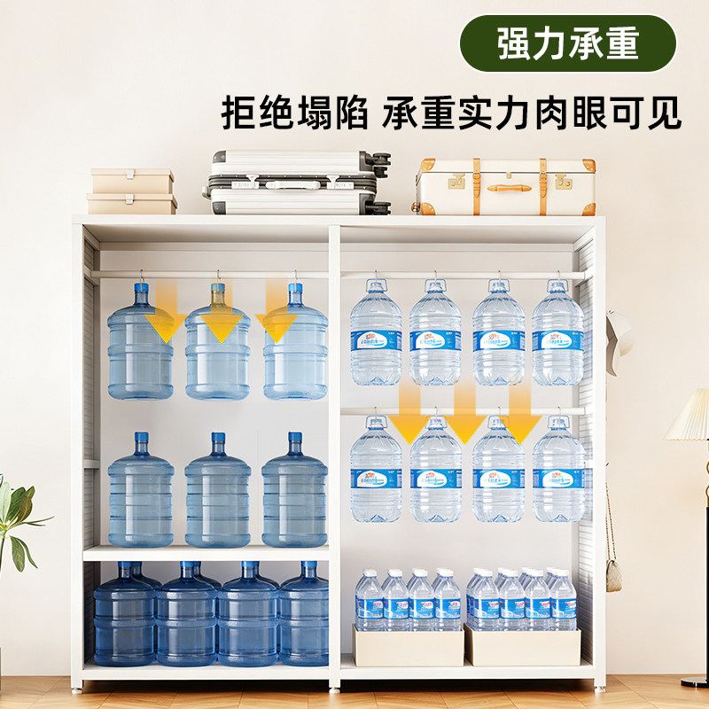 开放式金属衣柜卧室家用转角步入式衣帽间带洞洞板落地组合挂衣架，2026年小户型&ldquo;隐形扩容&rdquo;方案真香吗？