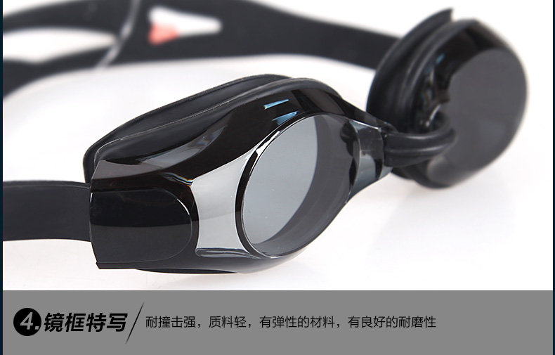 Kính râm Li Ning HD chống nước chống sương mù cho nữ thiết bị kính bơi thời trang số chiều cao kính cận thị nam - Goggles kính bơi cận view
