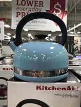 US Direct Mail Kitchenaid Kay Dian Yee 2QT Enamel Coated Teapot Stainless Steel Horn 1 9L Kettle