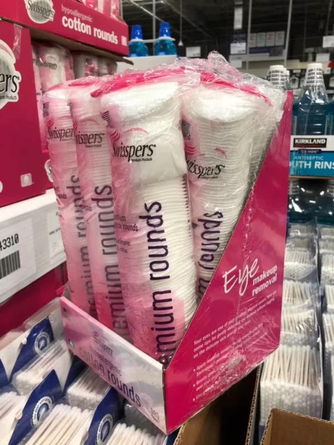 American Straight Mail Swisspers Natural Makeup Cotton makeup cotton full cotton anti-over * Min 900 sheets