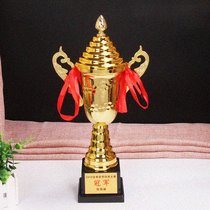  Student sports trophy customization with cover Metal customization model Various events reward memorial company employees universal