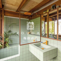 Small square tiles Nordic kitchen bathroom bathroom wall tiles floor tiles fresh pink mosaic 300x300 anti-slip tiles