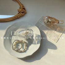 Korea ins Wind Amber Bird glass earrings jewelry storage jar ornaments room decoration box