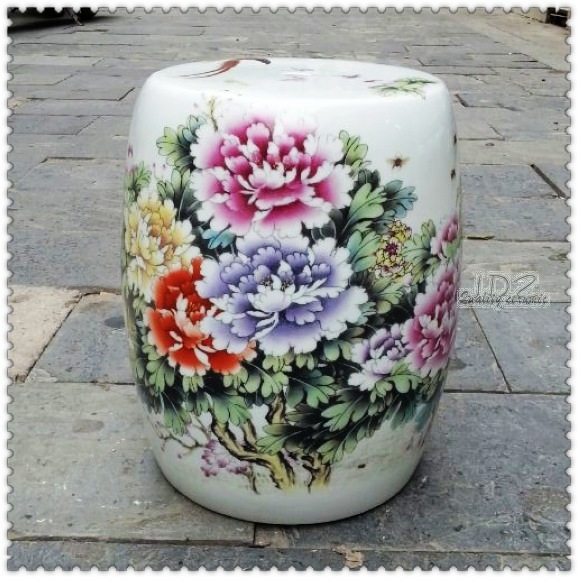 Super value recommendation Jingdezhen ceramics antique pastel flowers bloom rich and noble pier stool garden stool special price