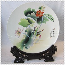 Supervalue Recommended Jingdezhen Ceramic Ceramics Powder Color Decoration Hanging Disc Seat Sitting Pan Clear Anecdote Pan Xiaoying Works Special Price
