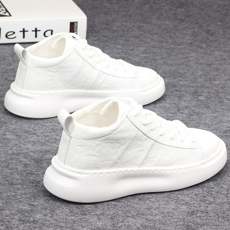 Hong Kong the same Supreme high-top men's shoes tide brand all-match small white shoes sports casual shoes