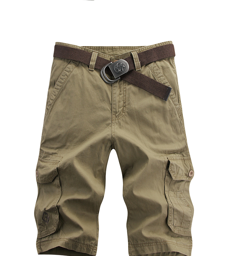 Mùa hè cắt quần nam dụng cụ quần short giản dị nhiều túi lỏng ống thẳng cộng với phân bón XL thể thao ngoài trời quần short nam